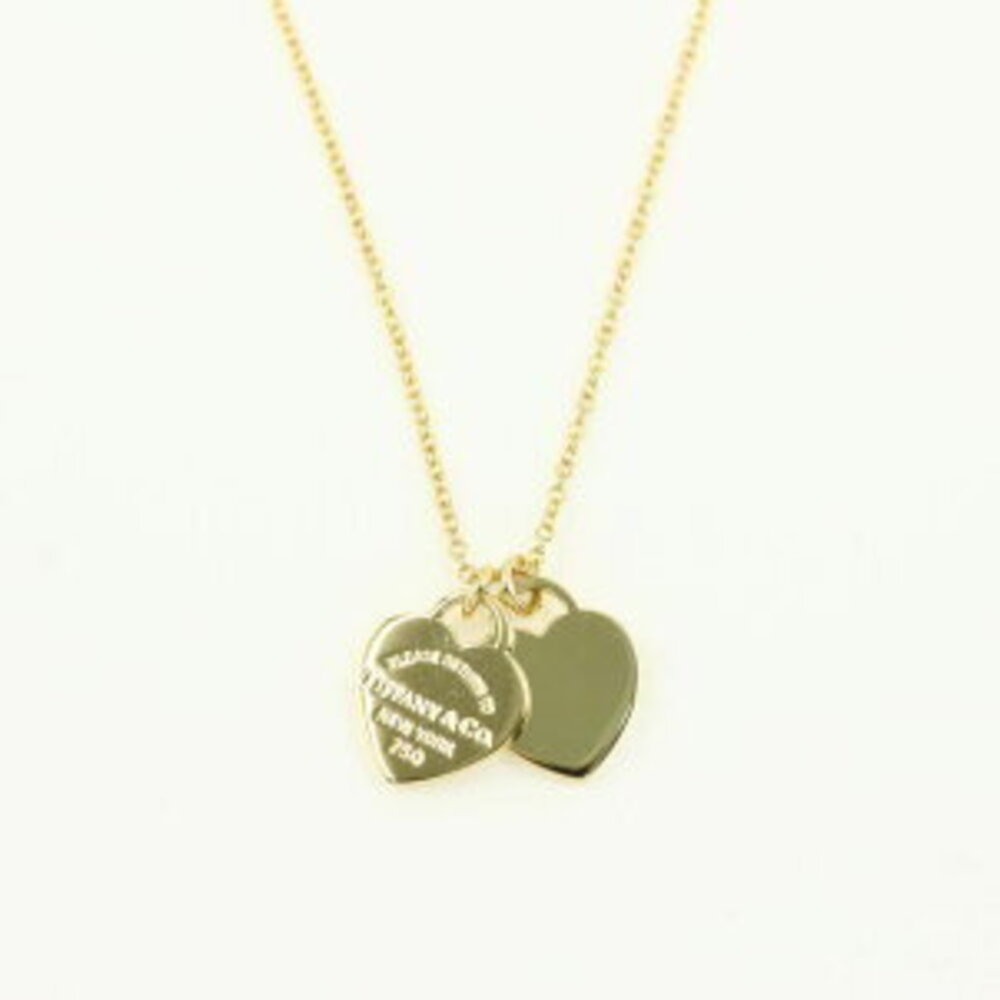 Tiffany Co Return to Tiffany Heart Necklace Pendant Yellow Gold